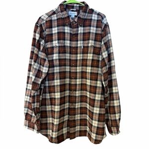 Carhartt Trumbull Plaid Shirt for Men relaxed fit XL tall
